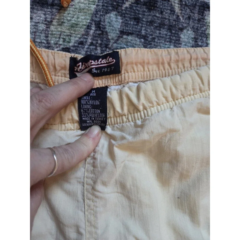 Aeropostale Juniors Yellow Pants M Elastic Waist Cotton Blend 2000s vintage Y2K